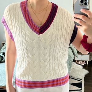 Cable Knit Vest